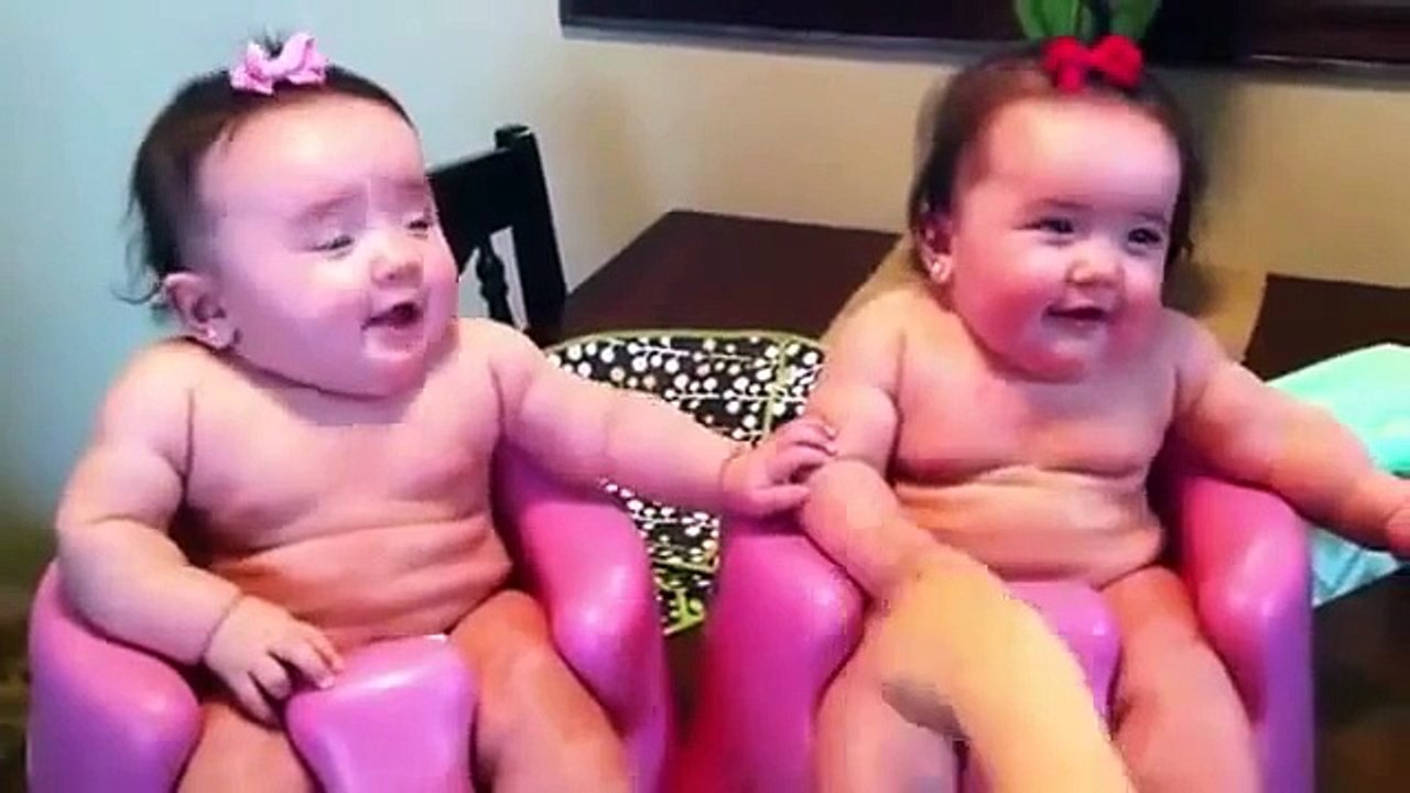 Funny Twin babies Laughing, Crying, and then Laughing again