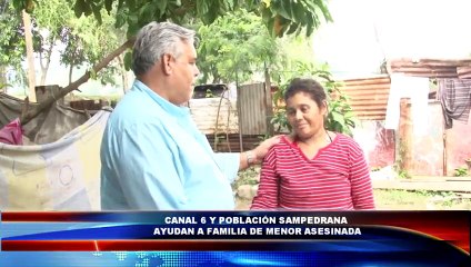 Canal 6 y televidentes que ayudaron a madre de niña asesinada entregaron ayudas