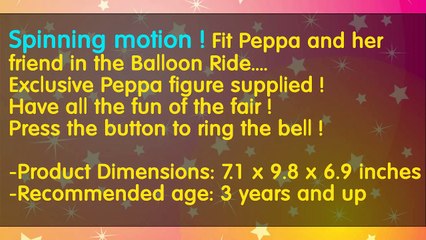 kids Peppa Pig Deluxe Balloon Ride Playset Playset (Product Category)