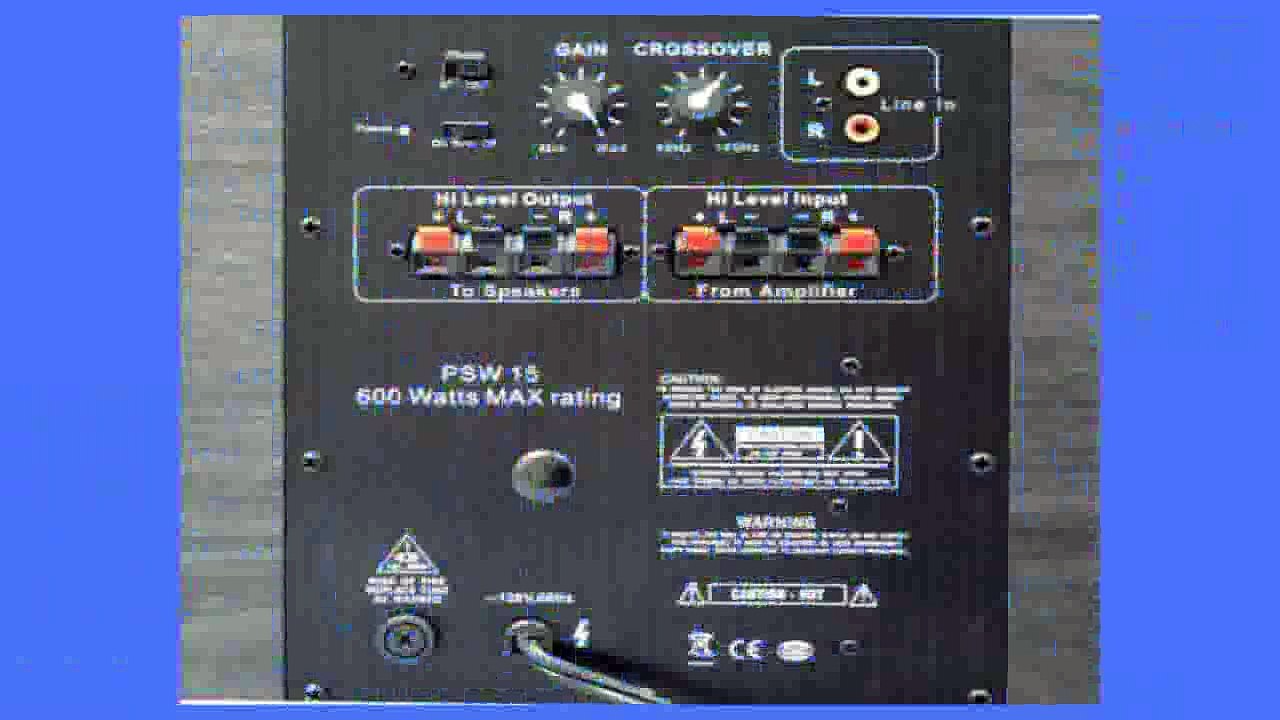 Best buy Active Subwoofer  Acoustic Audio PSW15 Down Firing Powered Subwoofer Black