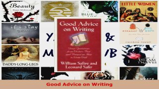 Read  Good Advice on Writing Ebook Free