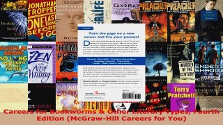 Read  Careers for Bookworms  Other Literary Types Fourth Edition McGrawHill Careers for You Ebook Free