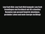 Low Carb Diät: Low Carb Diät kompakt: Low Carb Grundlagen und Kochbuch mit 40 schnellen Rezepten