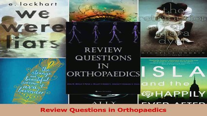 Review Questions in Orthopaedics PDF
