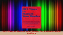 Read  101 Ways to Market Your Books For Publishers and Authors Ebook Free