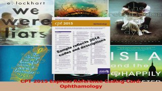 Read  CPT 2015 Express Reference Coding Card Ophthamology Ebook Free