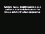 Metabolic Balance Das Aktivprogramm: Ideal kombiniert! Individuell abnehmen mit dem leichten