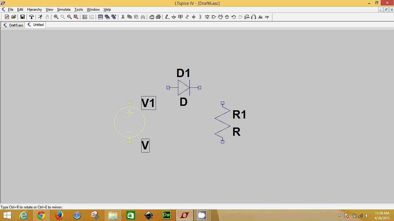 half wave rectifier design using ltspice