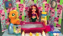 Disney Princess toys Little Mermaid ARIEL TAKES ORBEEZ BUBBLE BATH Egg Surprise Toys My Li