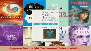 Read  Approaches to Old Testament Interpretation PDF Free