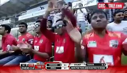 Ahmed Shehzad vs Sohail Tanvir - Hitting Two Fours - BPL 2015