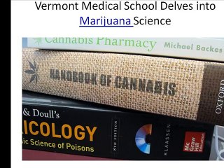 Vermont Medical School Delves into Marijuana Science