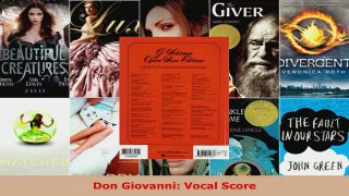 Read  Don Giovanni Vocal Score EBooks Online