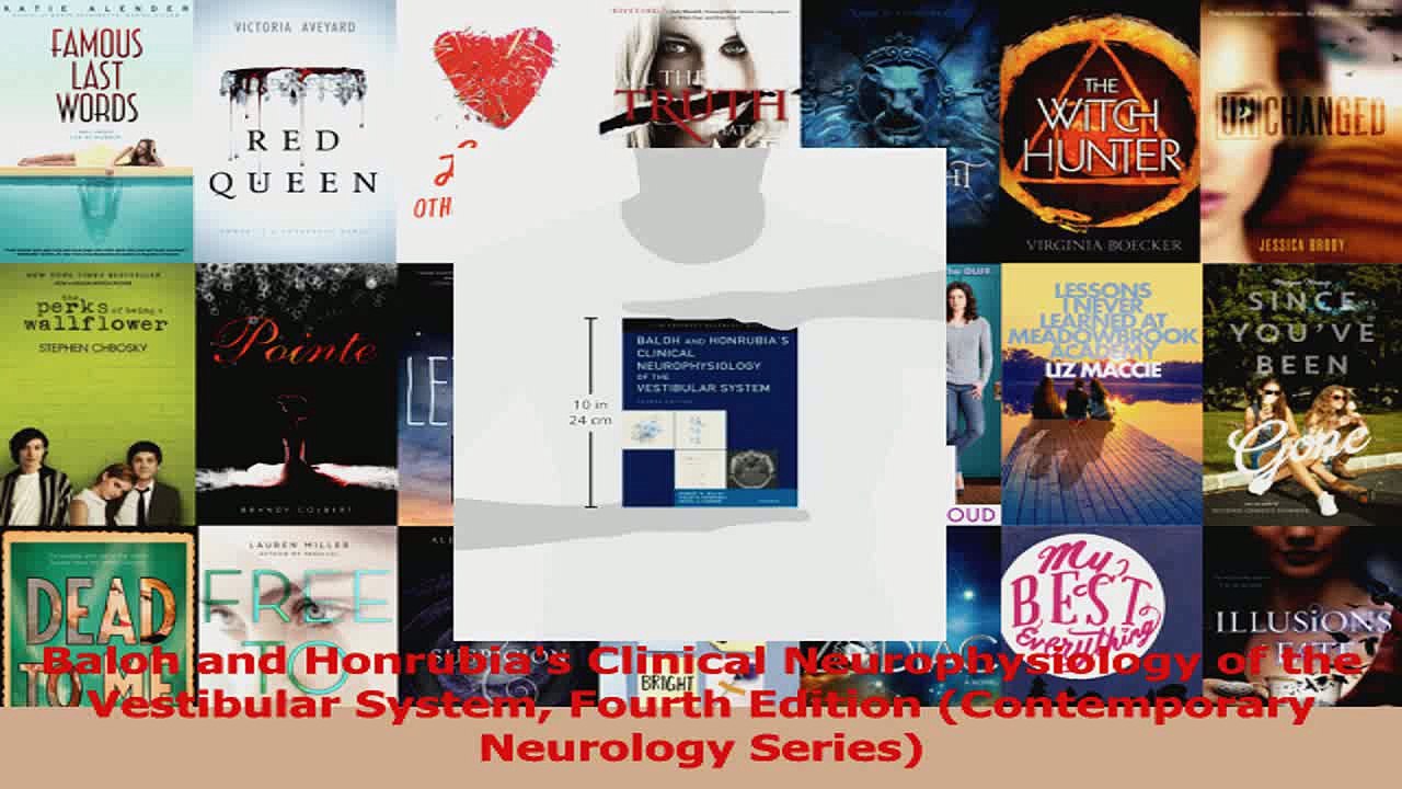 Baloh and Honrubias Clinical Neurophysiology of the Vestibular System Fourth Edition PDF