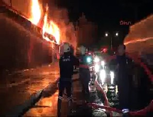 Kereste fabrikasında korkutan yangın