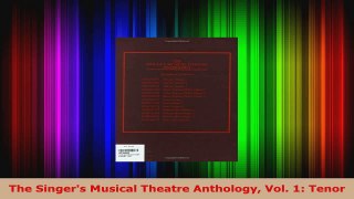 Download  The Singers Musical Theatre Anthology Vol 1 Tenor PDF Free