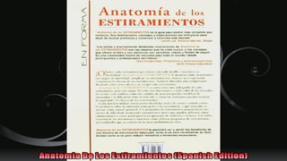 Anatomia De Los Estiramientos Spanish Edition