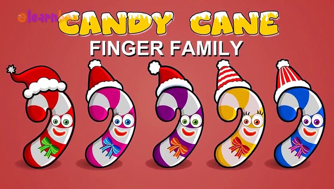Candy Cane Cartoons Animation Singing Finger Family Nursery Rhymes for