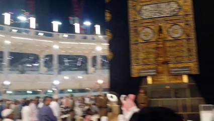 Beautiful Kabah during Azaan, Masjid Al Haram اذان کے دوران خوبصورت کعبہ، مسجد حرام