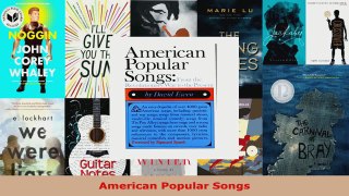 Read  American Popular Songs Ebook Free