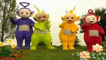 Teletubbies: Feeding the Sheep in Winter