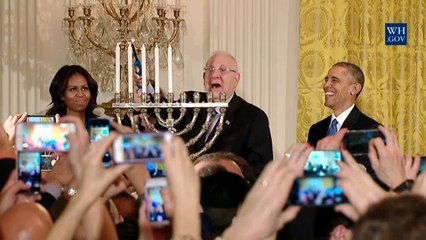 Lighting The Hanukkah Candles At The White House