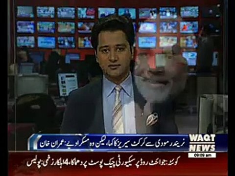 Imran Khan meets Indian PM Modi in Dehli PAKISTAN