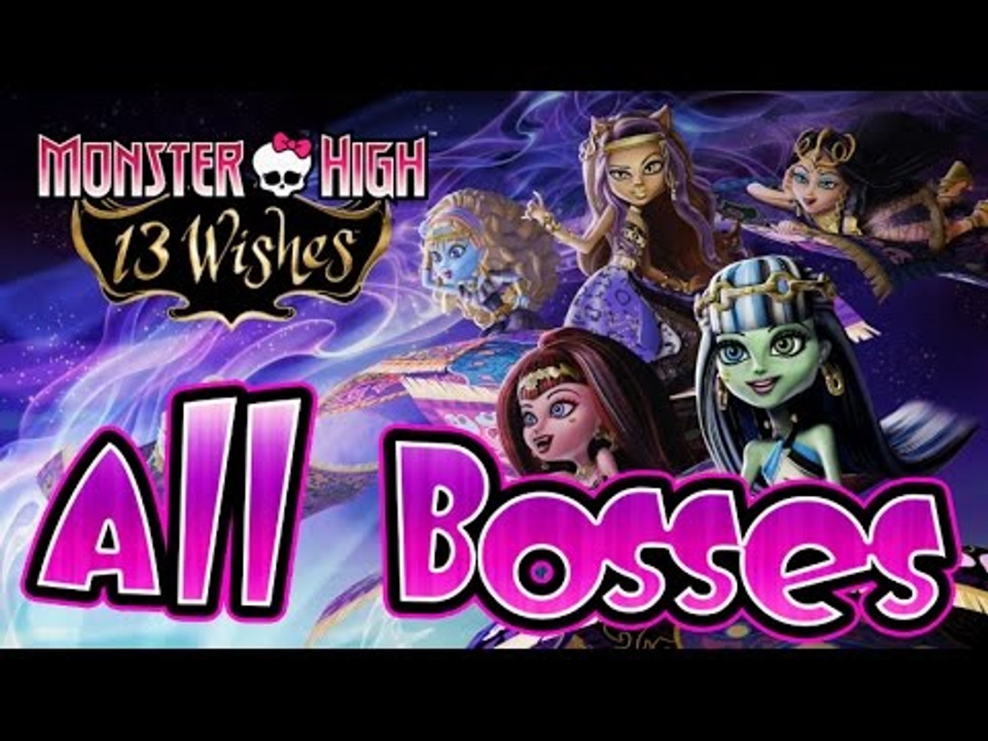 ☆ Monster High: 13 Wishes All Bosses | Boss Fights (WiiU, Wii) ☆