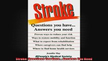 Stroke Questions You Have Answers You Need