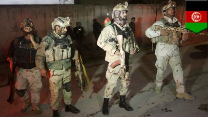 Video herunterladen: Car bomb explosion rocks Kabul embassy district as Taliban mounts suicide attack