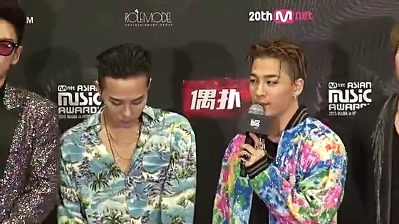 BIGBANG MAMA 2015 WINNERS Press Conference 2015-12-03 (after the main show)