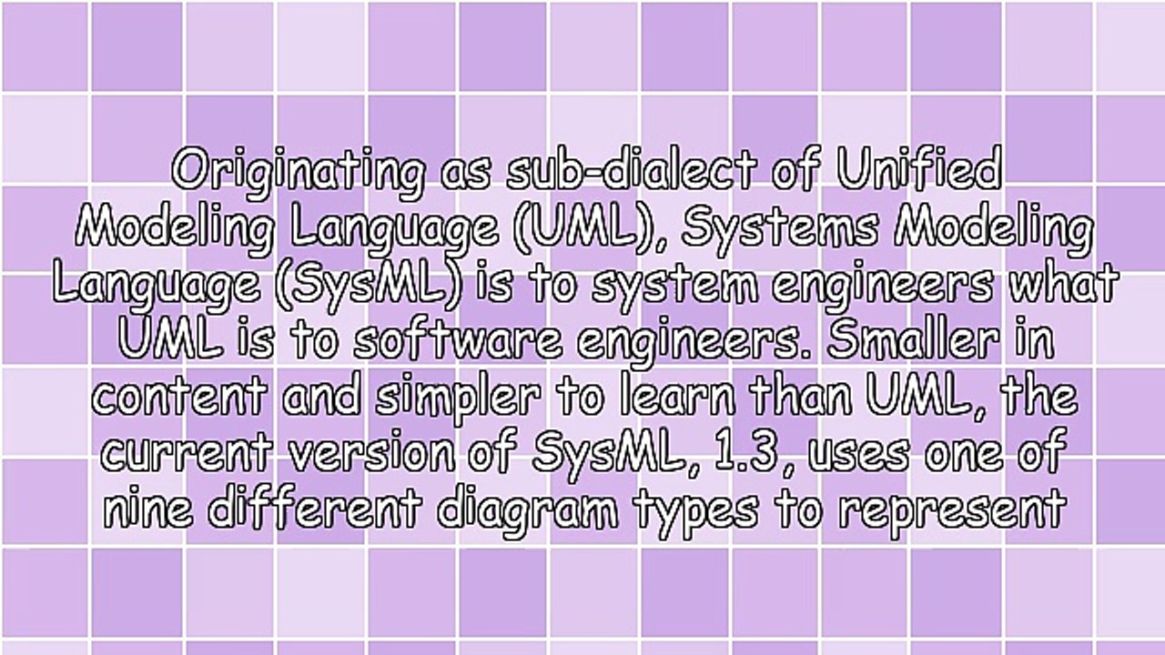 Systems Modeling Language (SysML) Diagrams