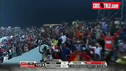 Beautiful wicket of Shahid Afridi