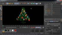 Cinema 4D Christmas Tree modeling-007