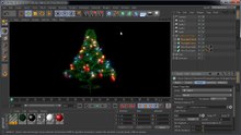Cinema 4D Christmas Tree modeling-007