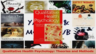 Qualitative Health Psychology Theories and Methods PDF