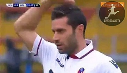 Bologna Amazing Free Kick - Genoa vs Bologna - Serie A - 12.12.2015