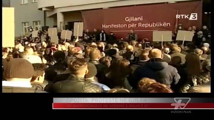 Opozita, protestë në Gjilan - News, Lajme - Vizion Plus
