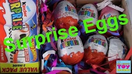 Kinder Surprise Eggs Opening | Minions Barbie Hot Wheels | PSToyReviews
