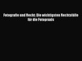 [PDF] Fotografie und Recht: Die wichtigsten Rechtsfälle für die Fotopraxis Online