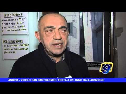 ANDRIA | Vicolo San Bartolomeo, festa a un anno dall'adozione