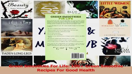 Read  Green Smoothies For Life 100 Green Smoothie Recipes For Good Health Ebook Free