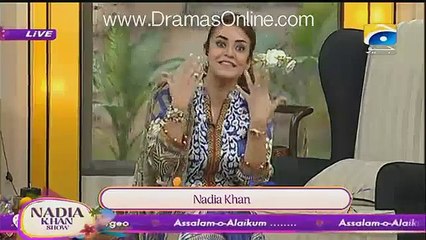 Nadia Khan Badly Bashing Meera In Live Show