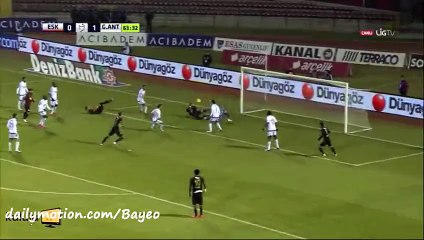 Emre Güra Goal - Eskisehirspor 1-1 Gaziantepspor - 12-12-2015