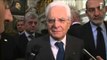 Roma - Dichiarazione del Presidente Mattarella all'oratorio di San Lorenzo (12.12.15)