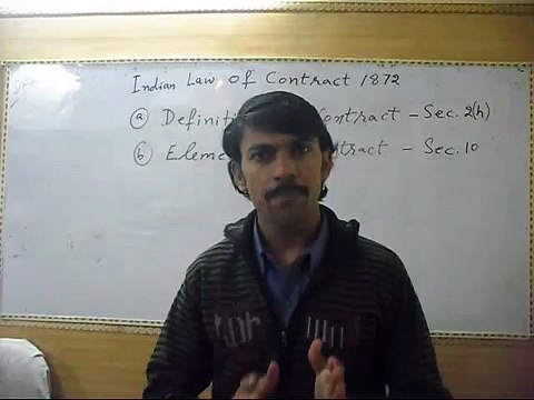 Indian Contract Act 1872 - 1st Lecture