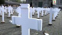 Morbihan:  600 Croix blanches pour les agriculteurs suicidés  - Paris Bretagne Télé