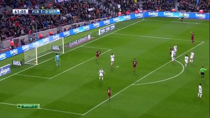 Ivan Rakitic Goal - Barcelona 2 - 0 Deportivo La Coruna - 12/12/2015 HD