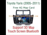 Toyota Yaris Car Audio System DVD GPS Navigation Bluetooth