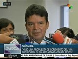 Colombia: negociaciones sobre salario mínimo se reanudarán el martes